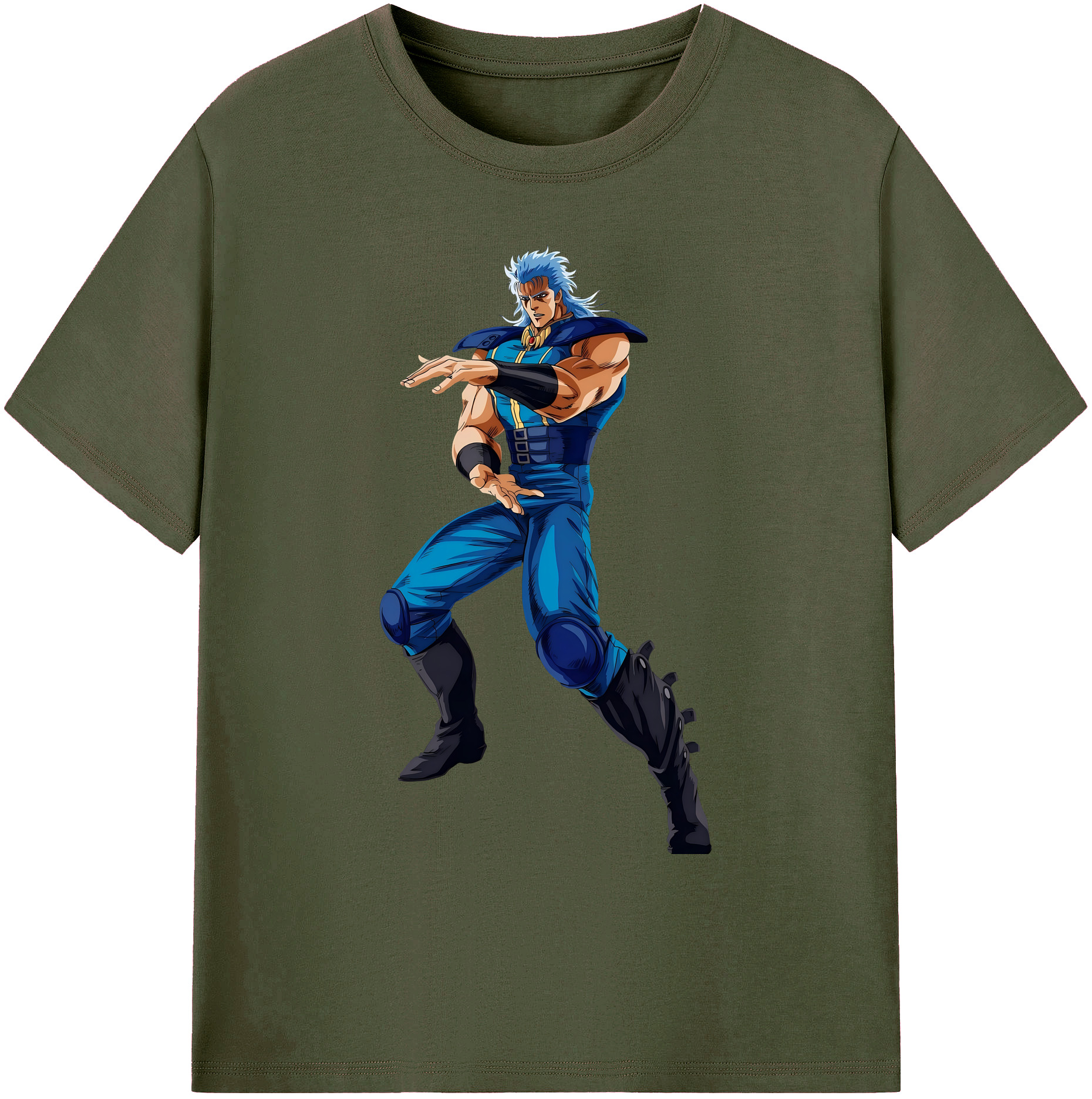 （画像用） 北斗の拳 Fist of the North Star 綿100％ メンズ半袖Tシャツ｜肌触りやわらか＆通気性